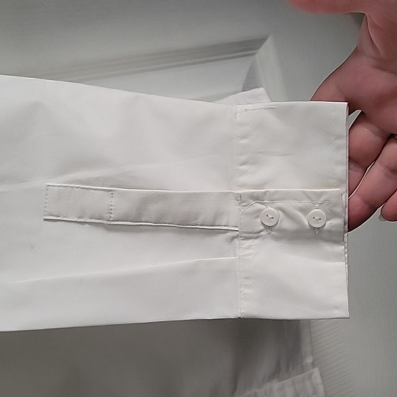 White Button Up Blouse - Picture 3 of 8